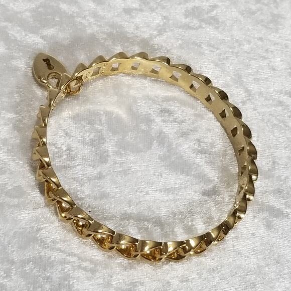 Graziano cn signed gold tone bracelet 1.1983 - Picture 9 of 9